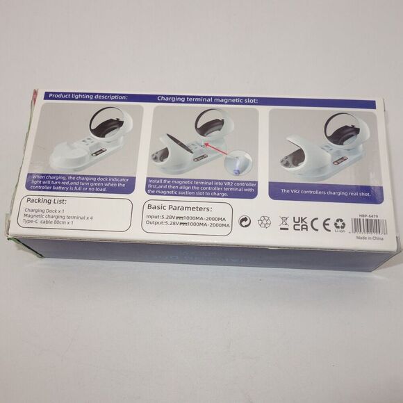 NEW iPlay RGB Controller Charging Dock Stand for PS VR2 White - Picture 2 of 4